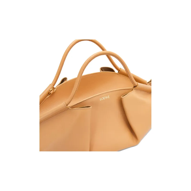 LOEWE Shiny Nappa Cow Leather Dumpling Bag Shoulder Bag Crossbody Bag Handbag Regular Women's Warm Sand-7