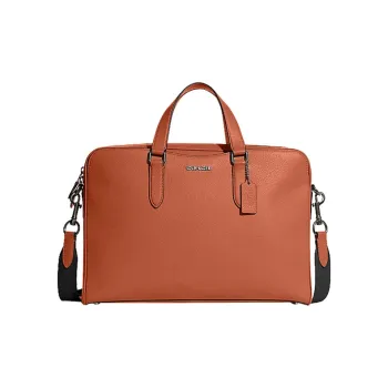 COACH Graham Cow Leather Briefcase, Shoulder Bag, Crossbody Bag, Handbag Large Size Men's Brown