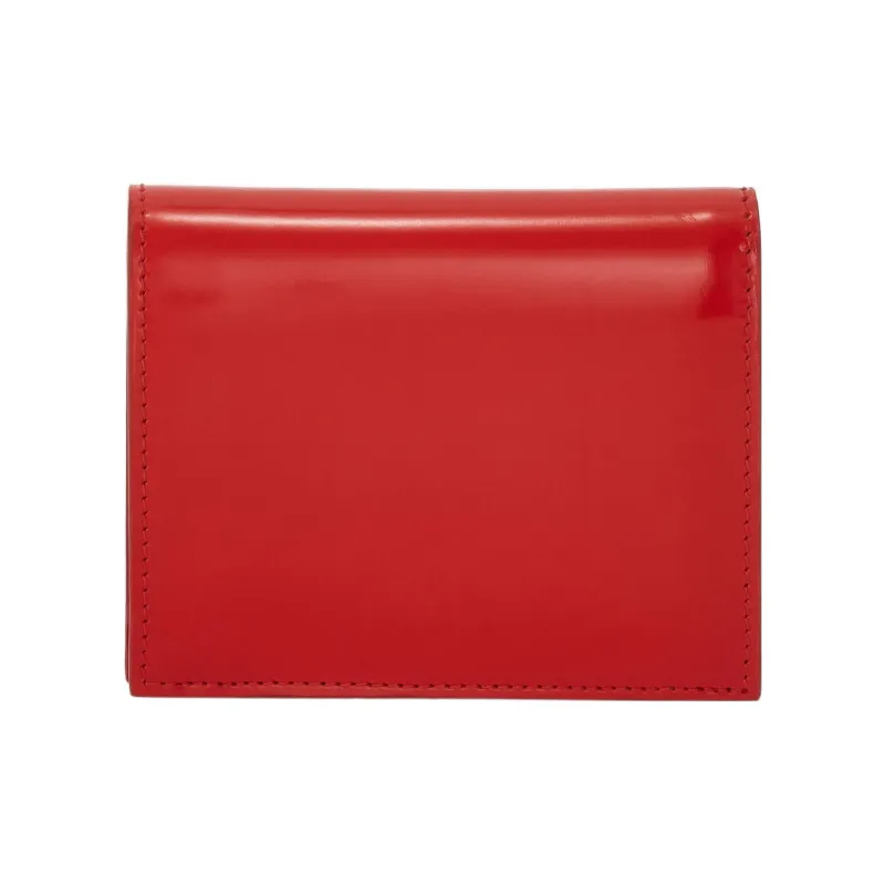 FERRAGAMO GANCINI Cow Leather Wallet Small Size Women's Red-2