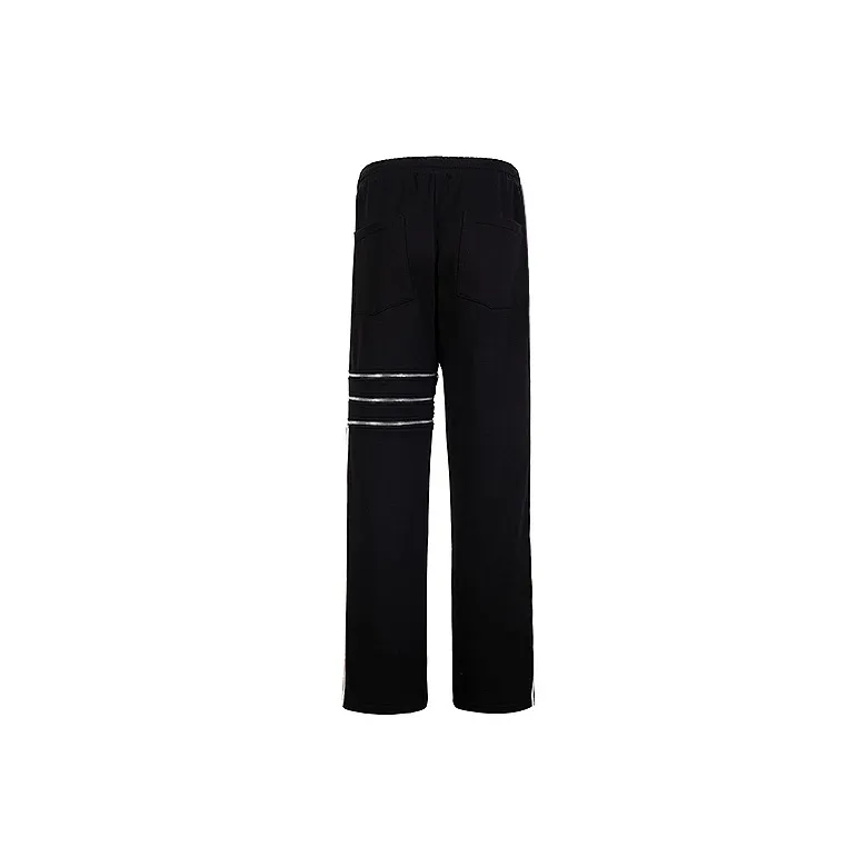 YLDP FW22 Straight Sweatpants Spring, Summer, Fall, And Winter Unisex Black-1