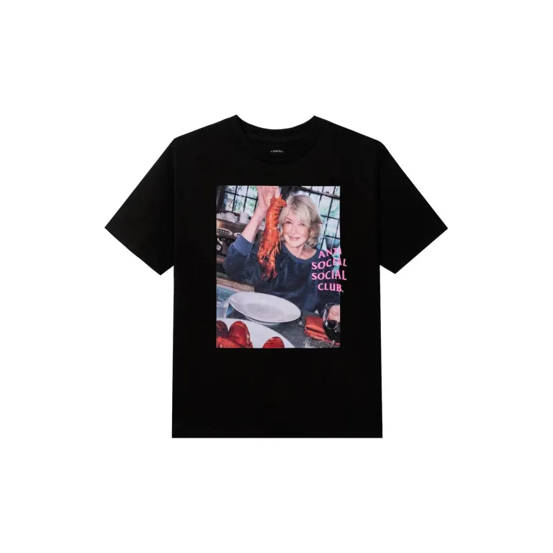 ANTI SOCIAL SOCIAL CLUB X Martha Stewart Lobster Tee 'Black'-0