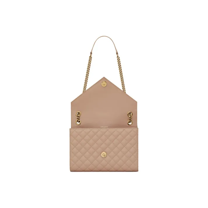 SAINT LAURENT Matelassé Envelope Medium Shoulder Bag-5