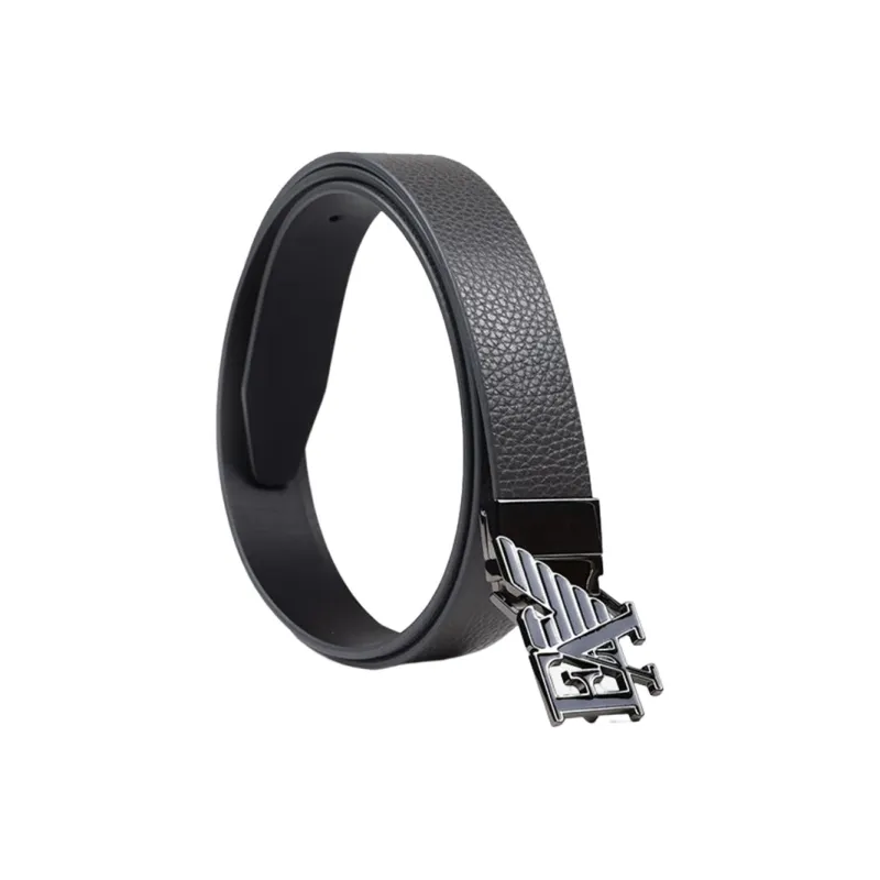 EMPORIO ARMANI Casual Minimalist Style Smooth Buckle Men's Width 3cm-1