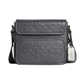 COACH Sullivan Calfskin Shoulder Bag Crossbody Bag Small Size Women's Gray