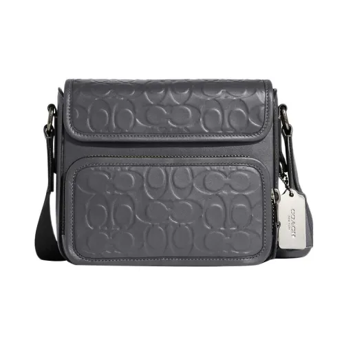 COACH Sullivan Calfskin Shoulder Bag Crossbody Bag Small Size Women's Gray