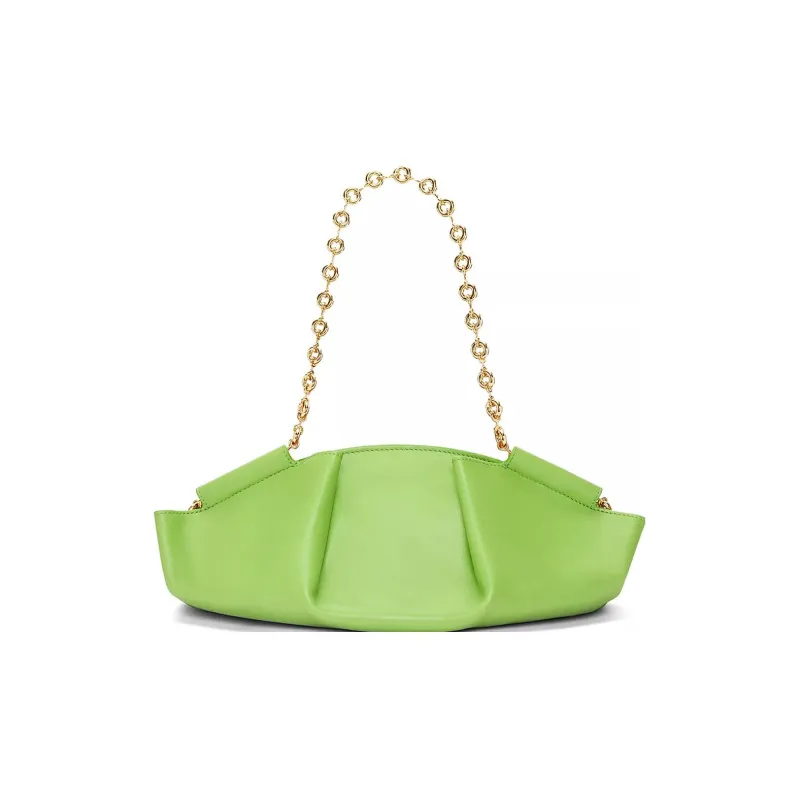 LOEWE Shiny Nappa Cow Leather Dumpling Bag Shoulder Bag Crossbody Bag Handbag Small Size Women's Apple Green-2