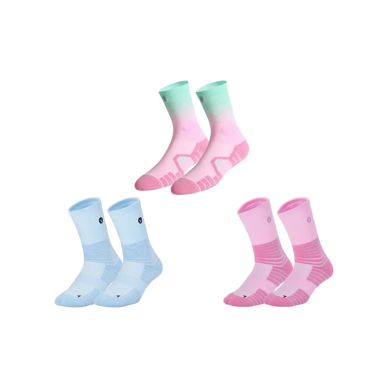 VEIDOORN Basketball Socks Unisex Gift Box Set Pink Blue-1