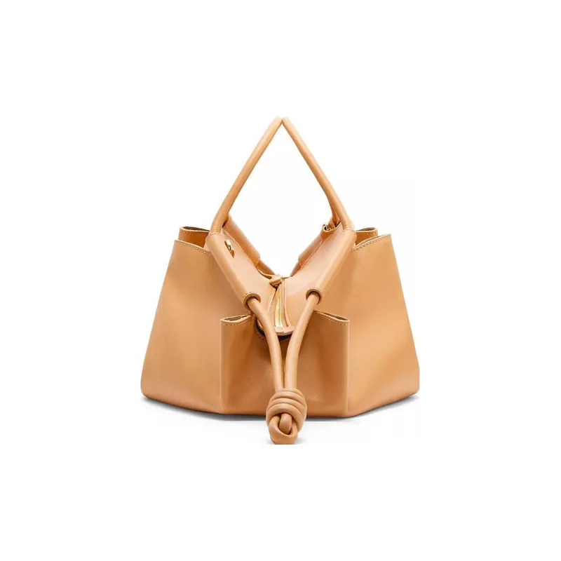 LOEWE Shiny Nappa Cow Leather Dumpling Bag Shoulder Bag Crossbody Bag Handbag Regular Women's Warm Sand-3