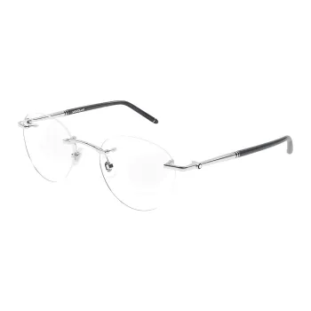 MONTBLANC Eyeglass Frames Unisex Silver