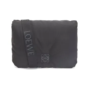 LOEWE Goya Nylon With Cow Leather Messenger Bag, Crossbody Bag, Shoulder Bag Men's Black