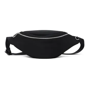 RUIGOR Fabric Dumpling Bag Sling Bag Fanny Pack Shoulder Bag Crossbody Bag Regular Unisex Black/Green