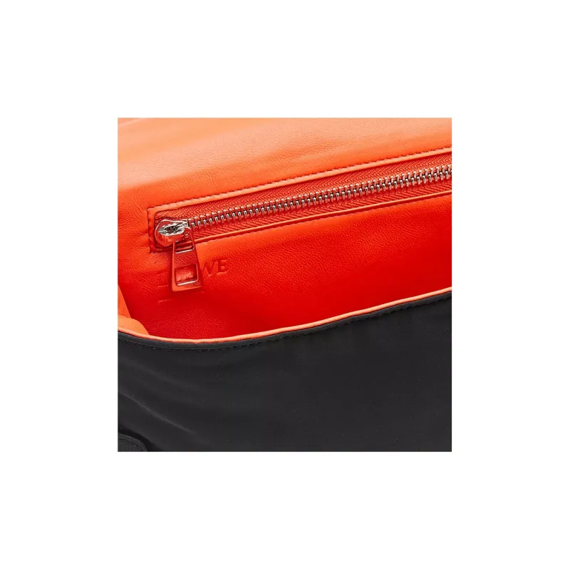 LOEWE Goya Nylon With Cow Leather Messenger Bag, Crossbody Bag, Shoulder Bag Men's Black-5