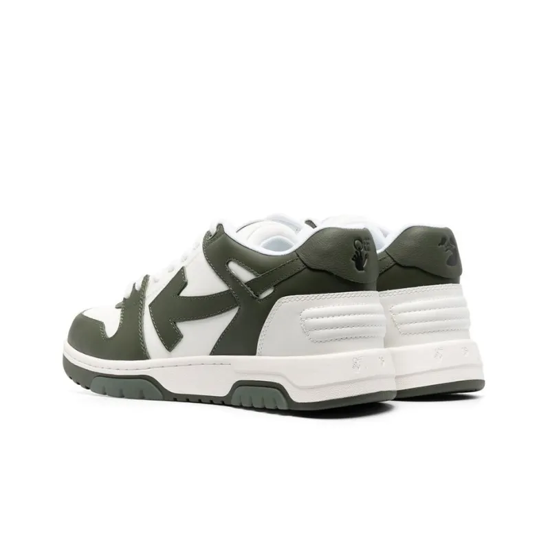 OFF WHITE Out Of Office Ooo Low Tops White Khaki-4