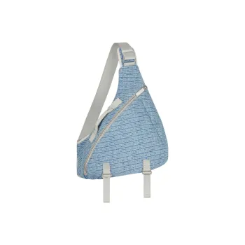 GIVENCHY G-Zip Denim Triangle Bag Sling Bag Medium Size Men's Blue