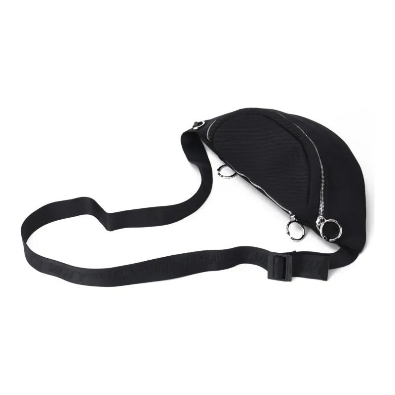 RUIGOR Fabric Dumpling Bag Sling Bag Fanny Pack Shoulder Bag Crossbody Bag Regular Unisex Black/Green-5