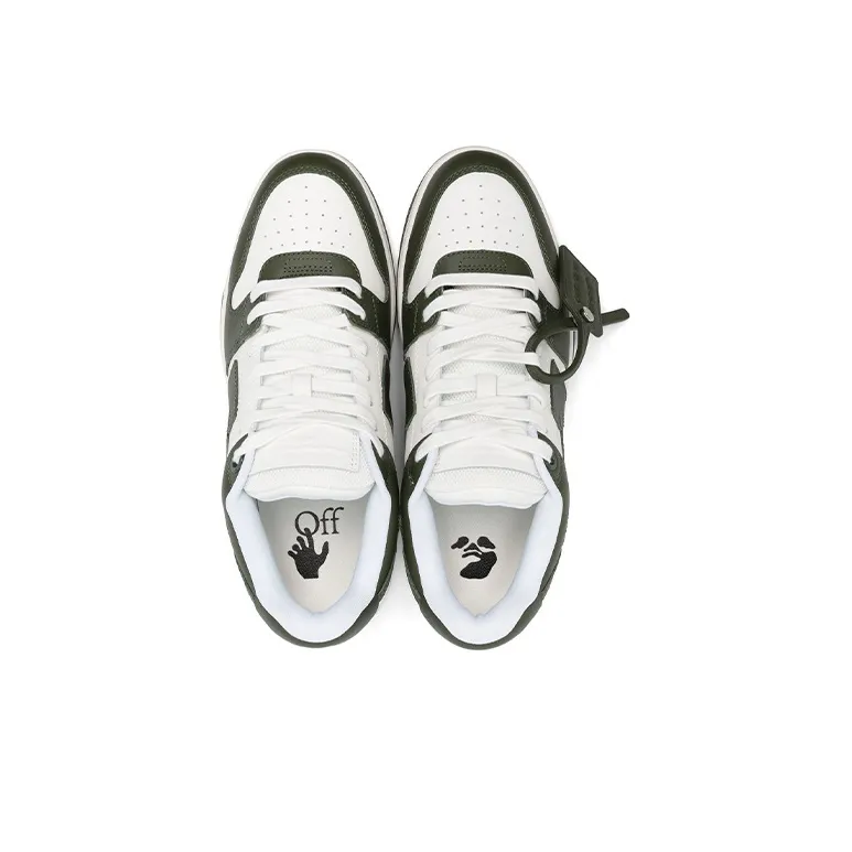 OFF WHITE Out Of Office Ooo Low Tops White Khaki-3
