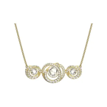 Swarovski Generation Faux Crystal Necklaces Women's Gold