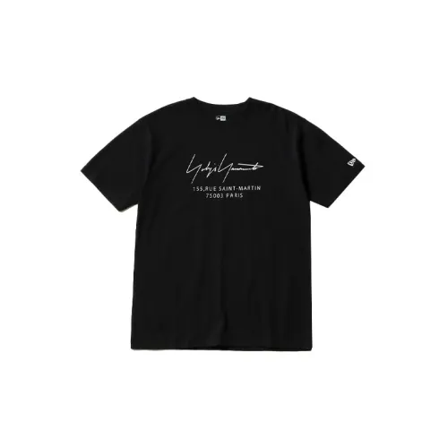 New Era X Yohji Yamamoto T-Shirts Unisex Black