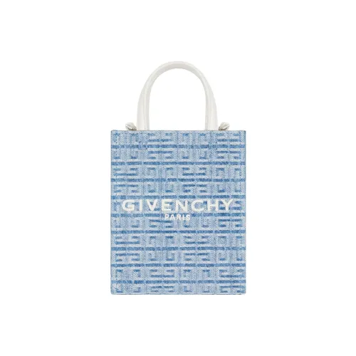 GIVENCHY Cotton Canvas Tote Bag, Shopping Bag, Canvas Bag, Handbag Mini Women's Light Blue