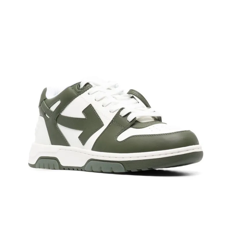 OFF WHITE Out Of Office Ooo Low Tops White Khaki-2