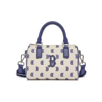 MLB Polyester Letter Bag Portable Crossbody Bag Shoulder Bag Regular Women's Blue Gray