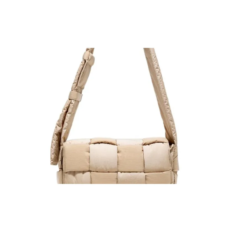 Bottega Veneta Padded Tech Cassette Crossbody Bag Intrecciato Sesame-4