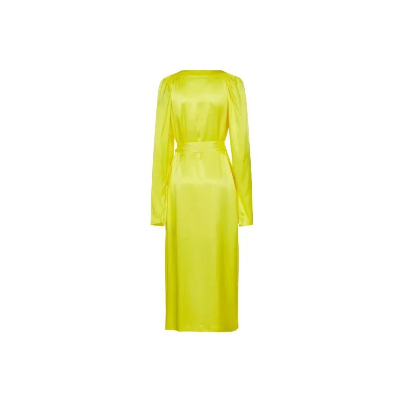 Rotate Long-Sleeved Dresses Women's Yellow-1