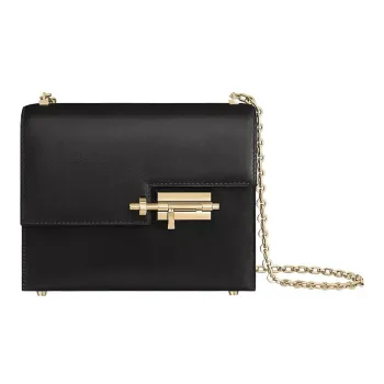 HERMES Verrou Box Calfskin Handgun Bag Shoulder Bag Crossbody Bag Mini Women's Noir Black