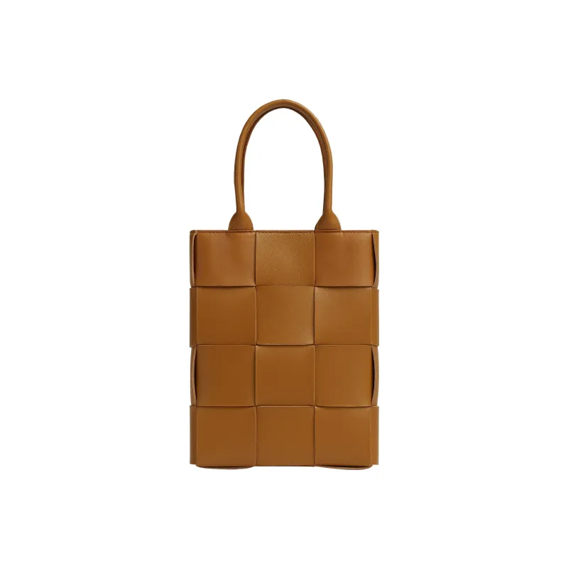 Bottega Veneta CASSETTE Sheepskin Tote Bag, Shopping Bag, Handbag Mini Women's Camel-0
