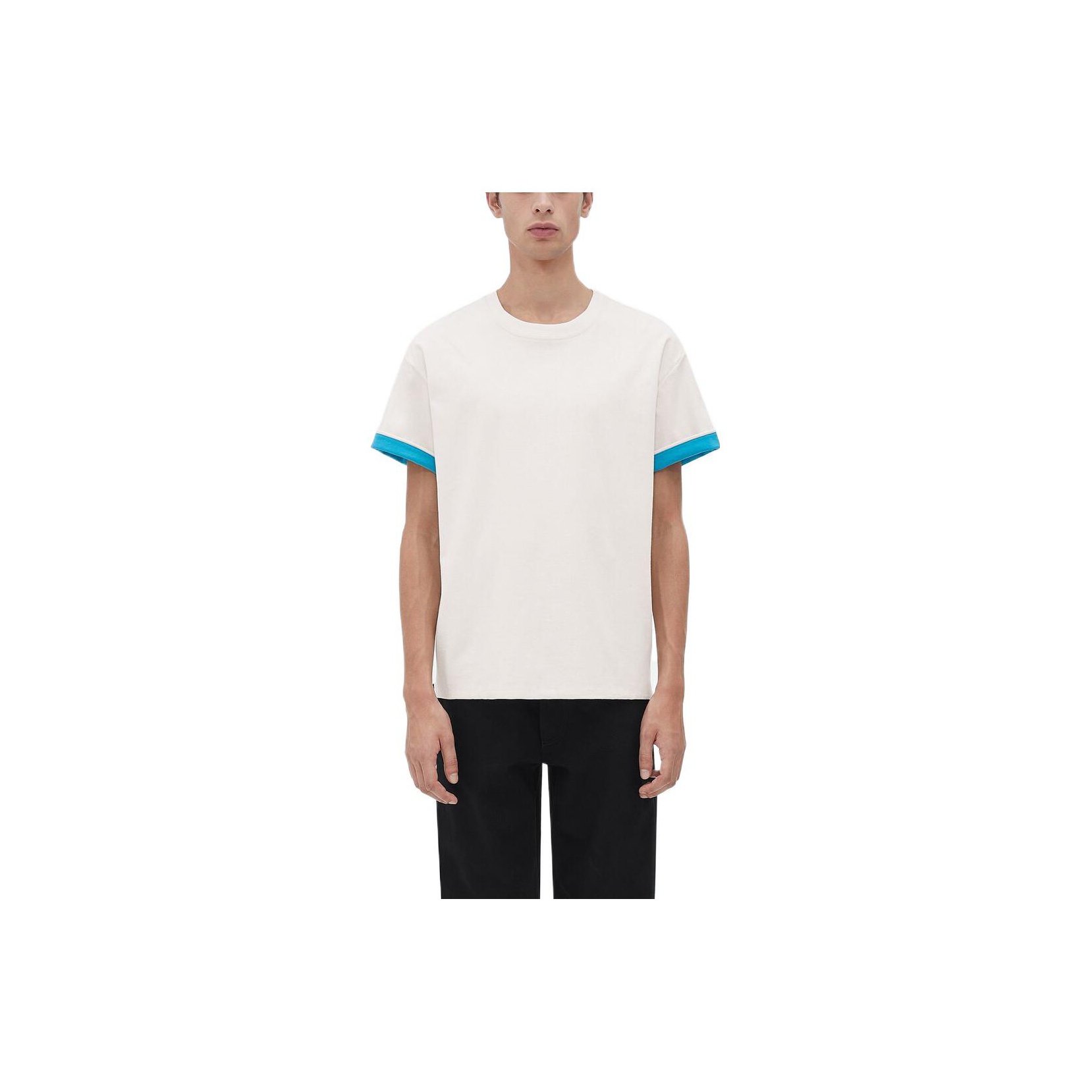 Bottega Veneta SS23 T-Shirt Men's White Blue - POIZON