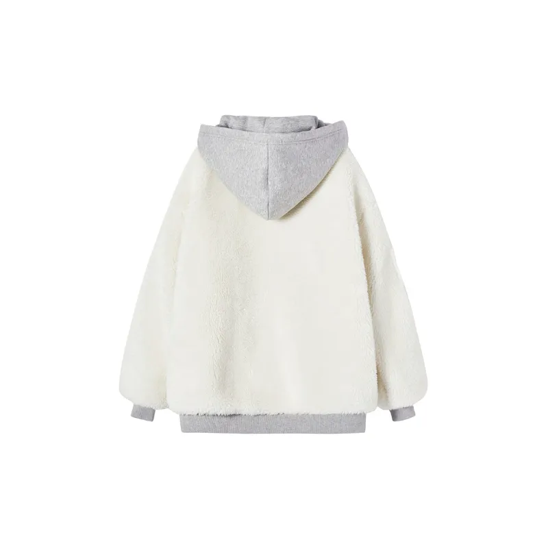 SEENFAAN Jackets Unisex Gray White-1