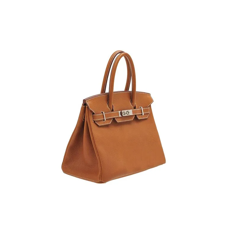 HERMES Birkin Fortune Saddle Leather Birkin Bag Handbags Women's 34 Fauve Light Tawny-1