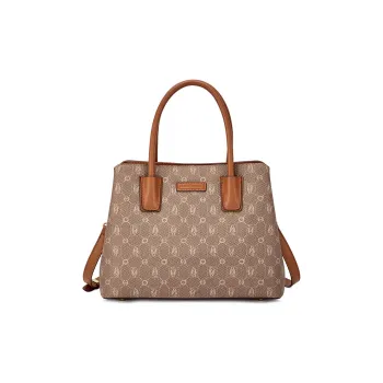 Hush Puppies Synthetic Leather Shoulder Bag Crossbody Bag Handbags Medium Size Women's Beige Apricot/Khaki