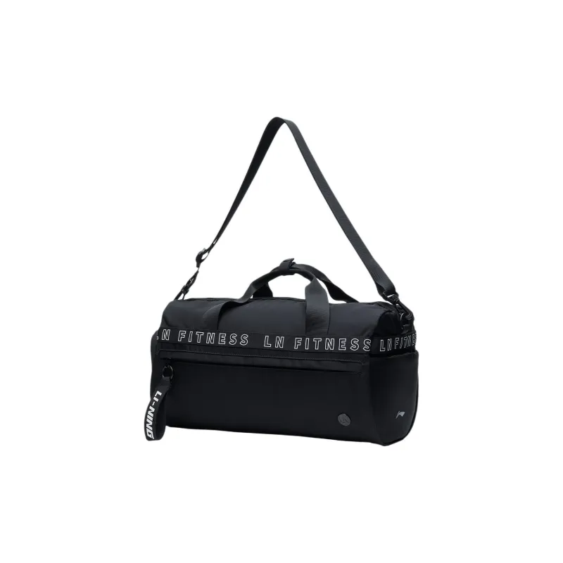 LiNing Fitness Series Polyester Handbag, Shoulder Bag, Crossbody Bag, Gym Bag Large Size Unisex Black-3