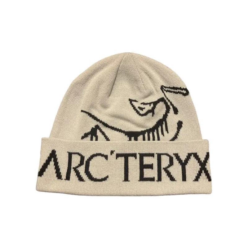 Arcteryx Knitted Fabric Beanies Unisex Beige-0