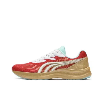 DO WIN Journey To The Second Generation Cushioned Slip Resistant Breathable Support Running Shoes Unisex Red