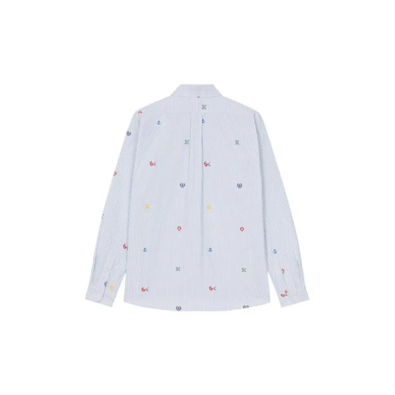 KENZO Striped Buttoned Shirt-1
