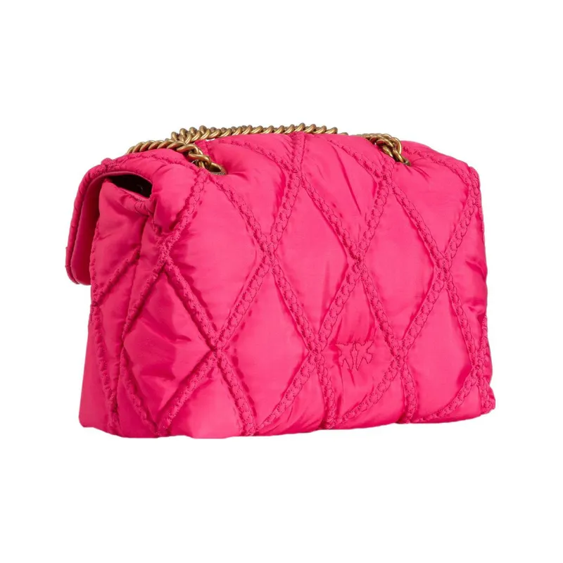 PINKO Puff Polyester Crossbody Bag, Shoulder Bag Mini Women's Pink-1