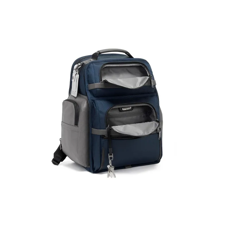TUMI Alpha 3 Nylon Briefcase Backpack Regular Men's Blue Gray Multicolor-3