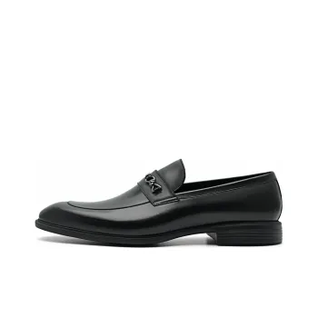 PEDRO Dress Shoes Men Low Top Black/Dark Umber