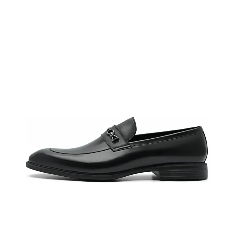 PEDRO Dress Shoes Men Low Top Black/Dark Umber-0
