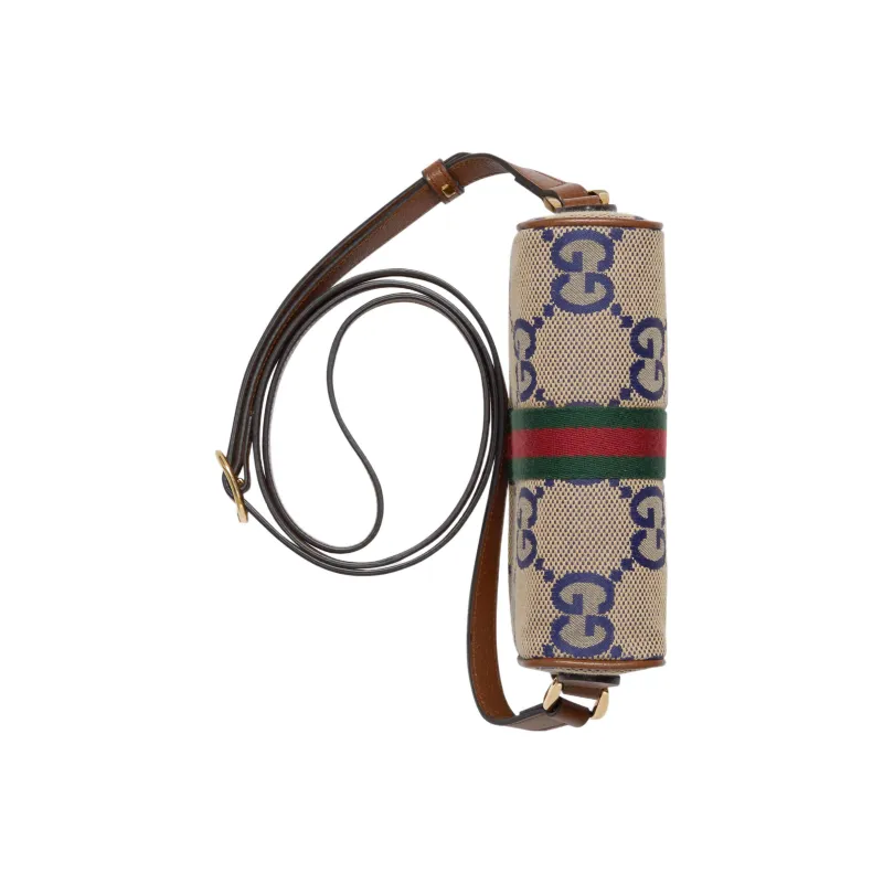 GUCCI Ophidia Canvas With Leather Camera Bag Shoulder Bag Crossbody Bag Mini Women's Blue/Brown-7