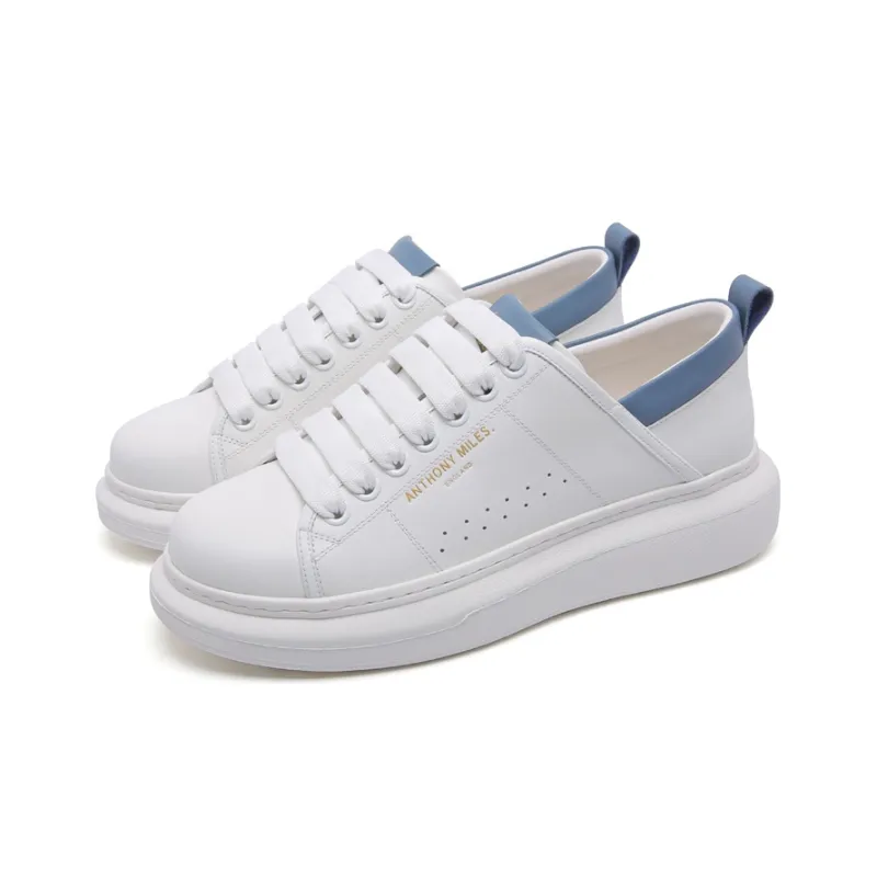 Anthony Miles Skateboard Shoes Men Low Top White-1