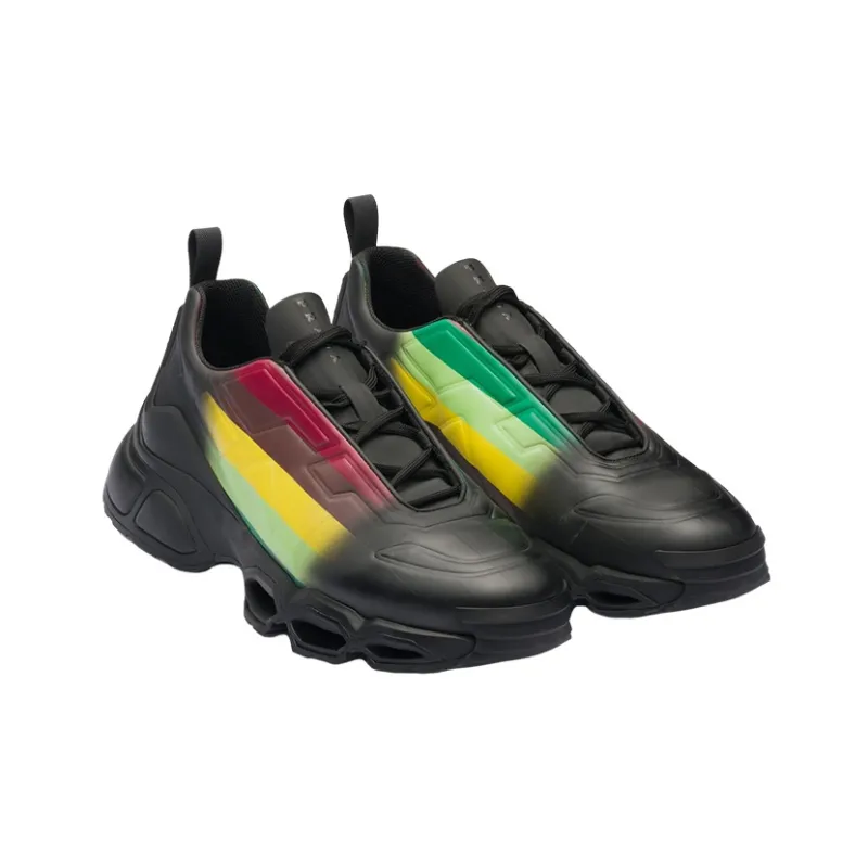 PRADA Collision Cross Sneaker Black Apple Green-1