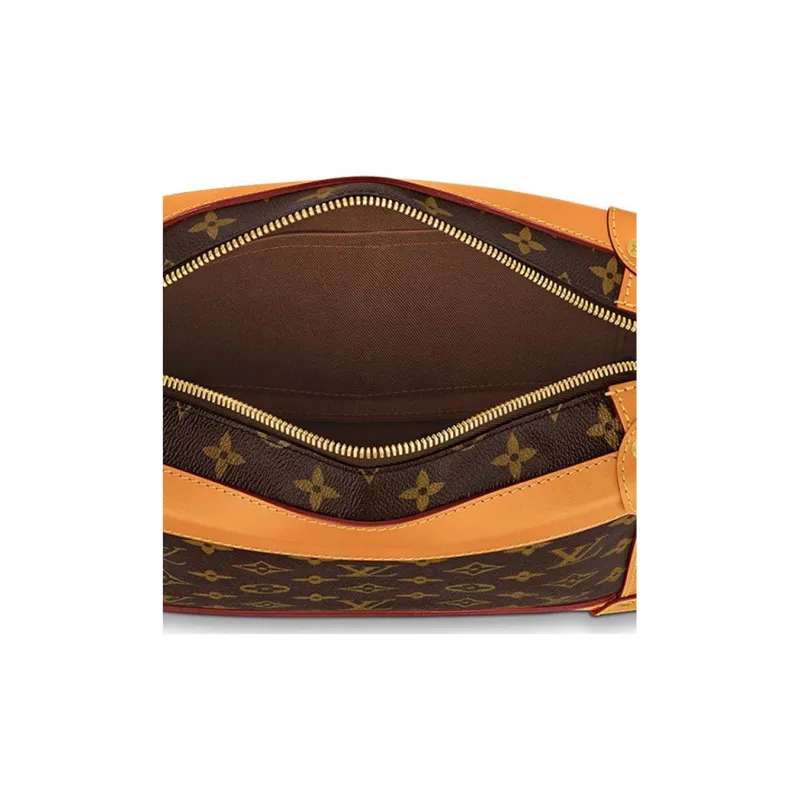 LOUIS VUITTON Soft Trunk Monogram Gold tone Brown-4