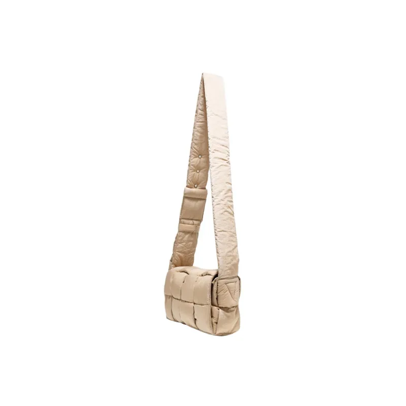 Bottega Veneta Padded Tech Cassette Crossbody Bag Intrecciato Sesame-1