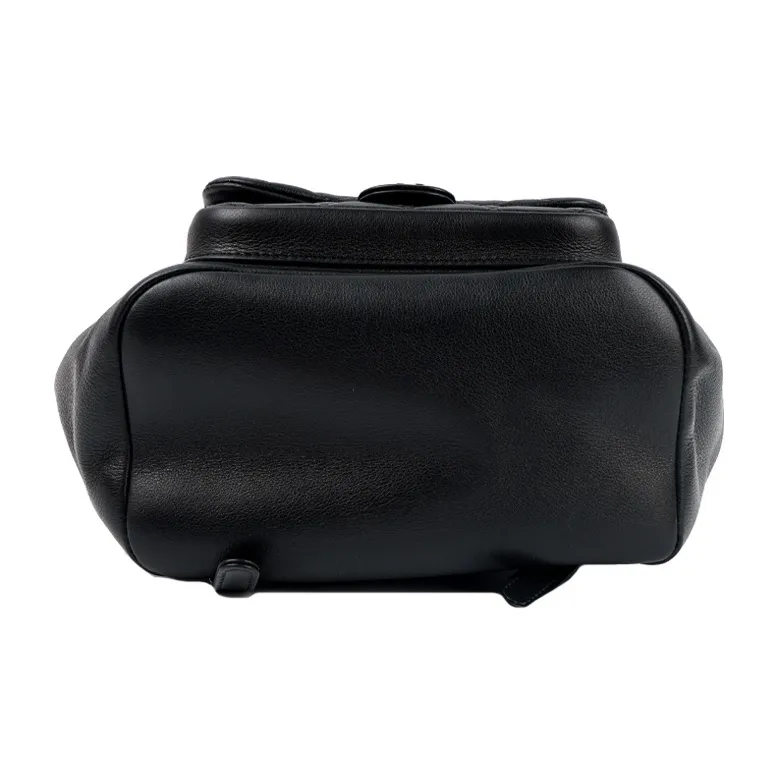 CHANEL Duma Cow Leather Backpack Tubas Women's Black-3