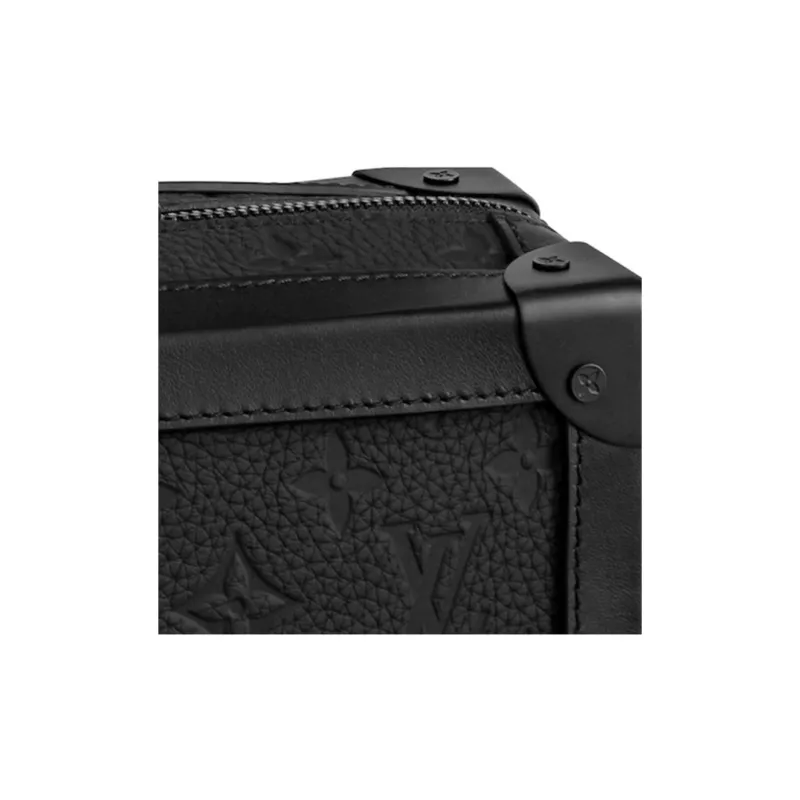 LOUIS VUITTON Soft Trunk Monogram Embossed Black-4