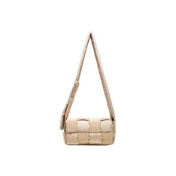 Bottega Veneta Padded Tech Cassette Crossbody Bag Intrecciato Sesame