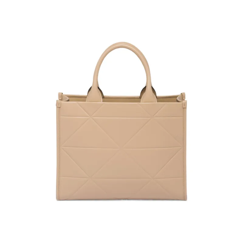 PRADA Leather Tote Bag Shopping Bag Shoulder Bag Crossbody Bag Handbag Medium Size Women's Sand-1